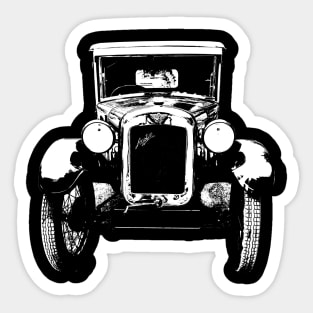 Austin Seven vintage British classic car monoblock white Sticker